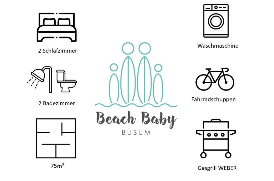 Ferienwohnung Beach Baby 2 Бюзум Экстерьер фото